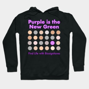 Purple is the New Green Astronomy Humor Hoodie
